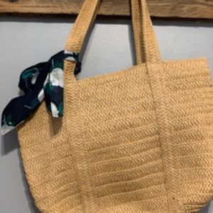 Diaper James Straw Purse